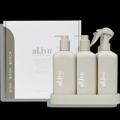 al.ive Premium Bench Trio (Dish/Wash/Bench) - Lemon & Pomegranate + Watermelon & Lime (Grey)