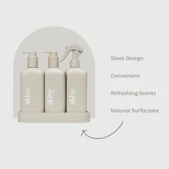 al.ive Premium Bench Trio (Dish/Wash/Bench) - Lemon & Pomegranate + Watermelon & Lime (Grey)