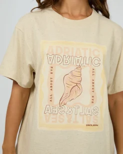 All About Eve Adriatic Box Tee - Natural