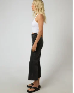 All About Eve Charlie High Rise Wide Leg Jean - Washed Black