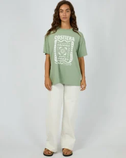 All About Eve Costiera Relaxed Tee - Sage