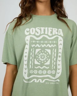 All About Eve Costiera Relaxed Tee - Sage