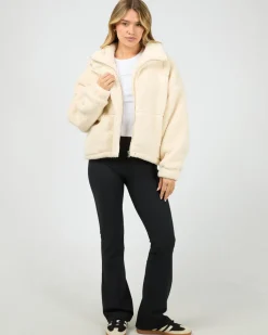 All About Eve Cosy Club Teddy Jacket - Vanilla