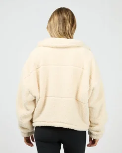 All About Eve Cosy Club Teddy Jacket - Vanilla
