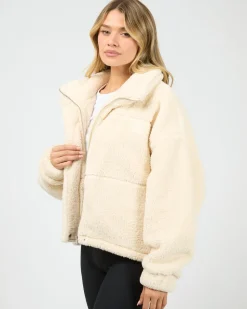 All About Eve Cosy Club Teddy Jacket - Vanilla