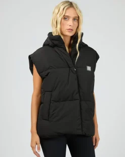 All About Eve Elevate Puffer Vest - Black