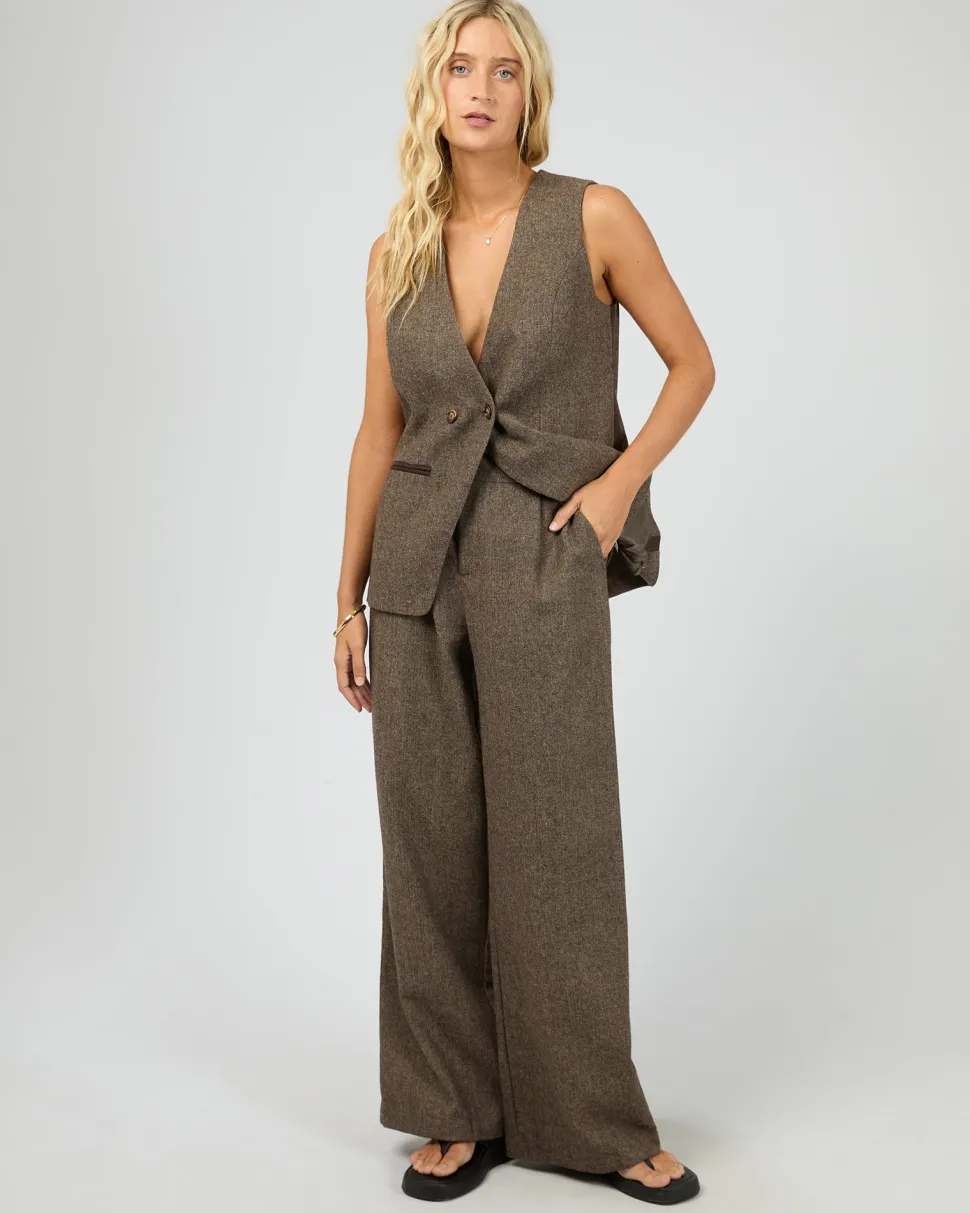 All About Eve Elodie Pant- Brown
