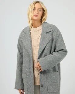 All About Eve Long Island Coat - Grey