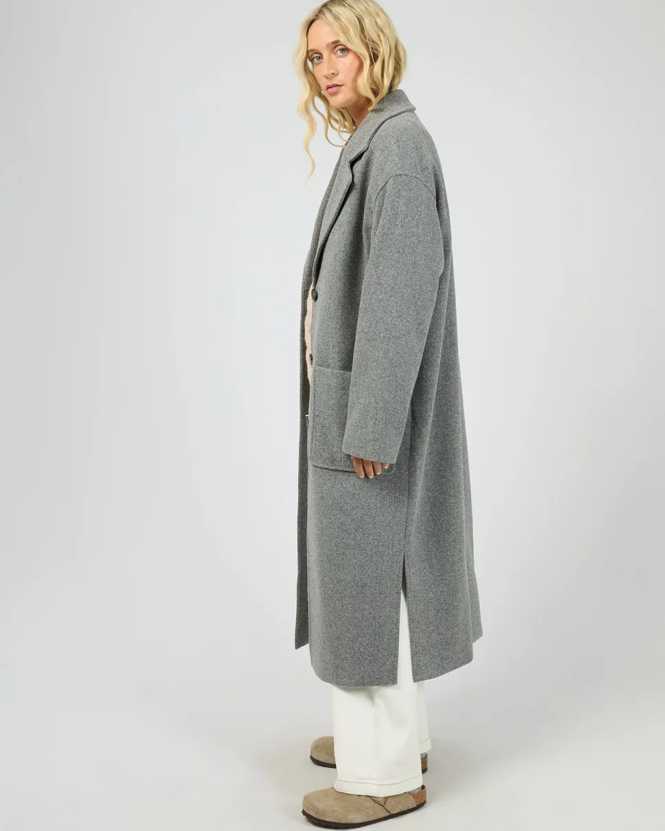 All About Eve Long Island Coat - Grey