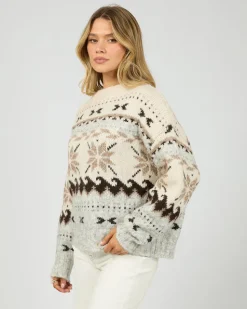 All About Eve Marina Knit Crew - Multi