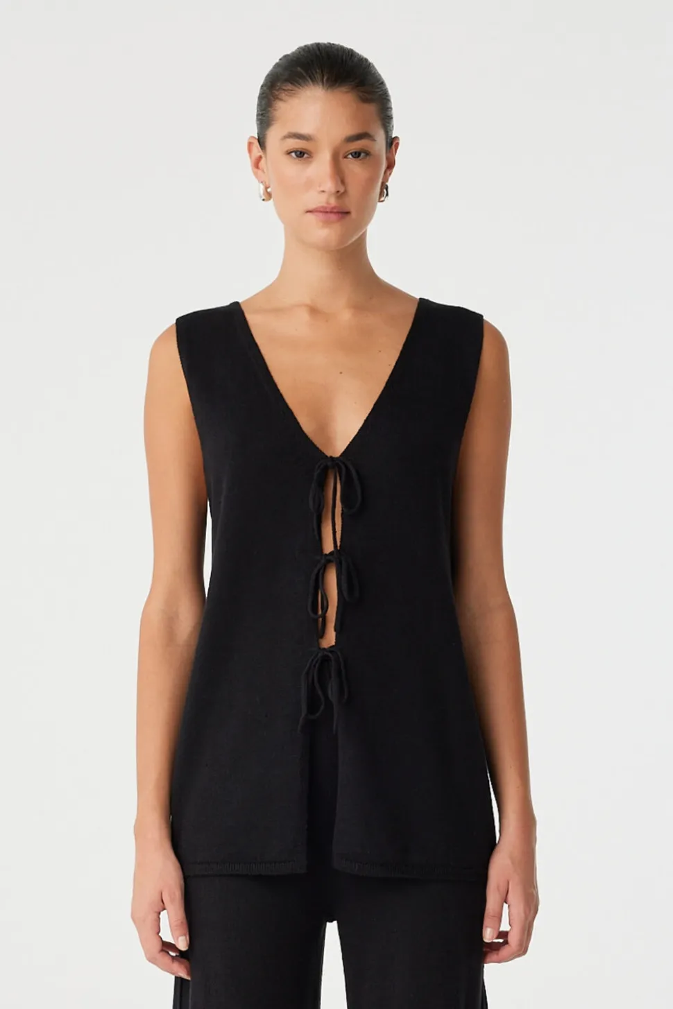 ARCAA Poppy Longline Top - Black