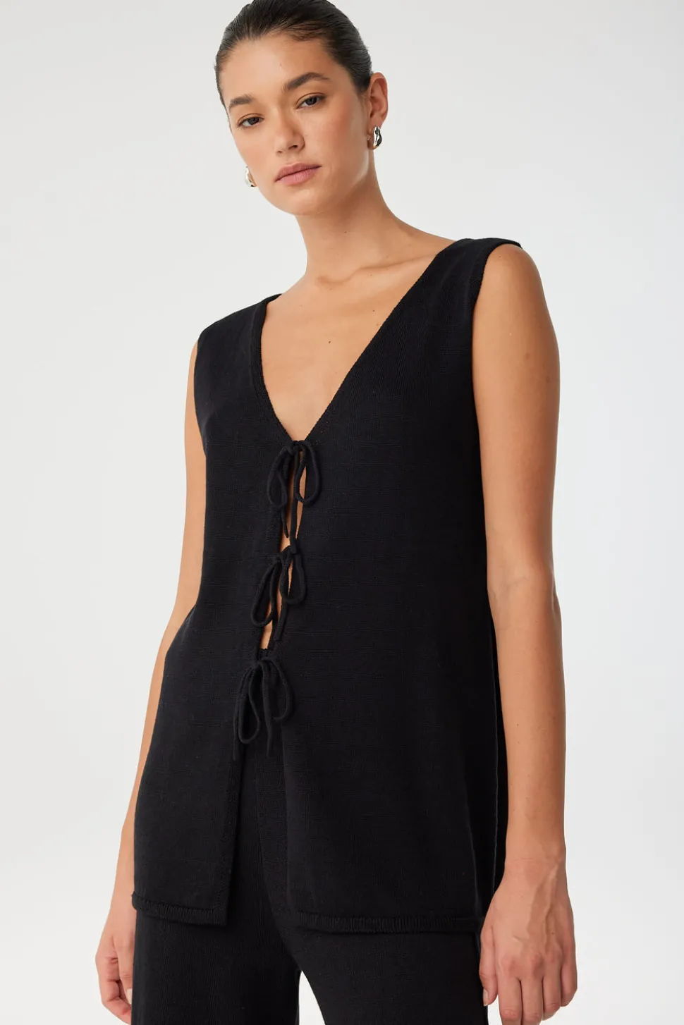 ARCAA Poppy Longline Top - Black