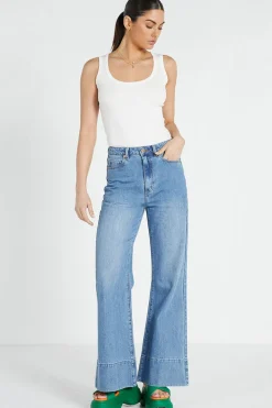 Bohemian Traders Flared Jean - Light Blue