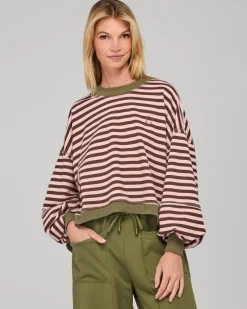 Boom Shankar Guru Sweater - Dusty Pink Stripe