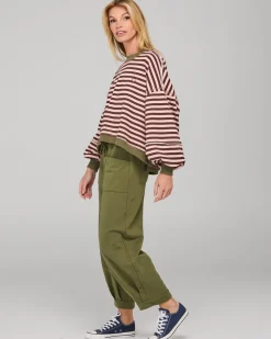 Boom Shankar Guru Sweater - Dusty Pink Stripe
