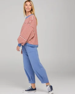 Boom Shankar Guru Sweater - Washed Maroon Stripe