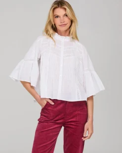 Boom Shankar Haru Shirt Embroidered- White