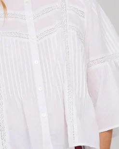 Boom Shankar Haru Shirt Embroidered- White