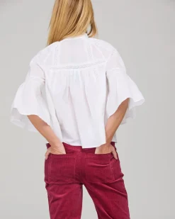 Boom Shankar Haru Shirt Embroidered- White