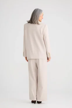 Brave & True Blair Oversized Blazer - Beige