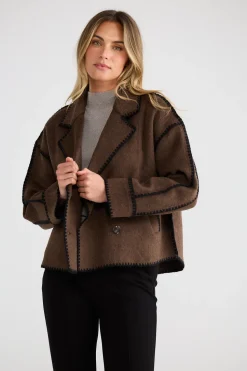 Brave & True Briony Jacket - Chocolate