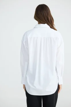 Brave & True Copenhagen Shirt - White with Black