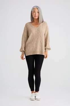 Brave & True Jordi Knit Jumper - Oat Marle