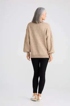 Brave & True Jordi Knit Jumper - Oat Marle