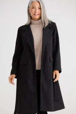 Brave & True Julianne Coat - Charcoal