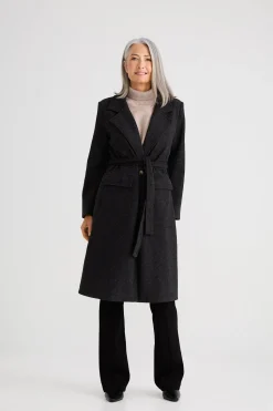 Brave & True Julianne Coat - Charcoal