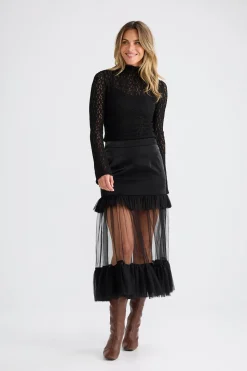 Brave & True Lola Skirt - Black