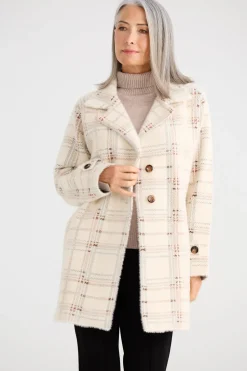 Brave & True Marschall Knit Jacket - Beige Check
