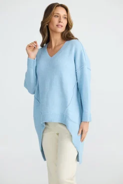 Brave & True Wiltshire Knit- Ice Blue