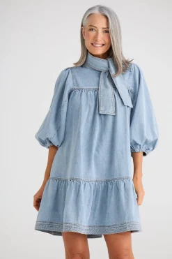 Brave & True Zelda Dress - Vintage Mid Wash