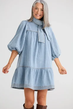 Brave & True Zelda Dress - Vintage Mid Wash