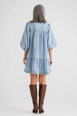 Brave & True Zelda Dress - Vintage Mid Wash