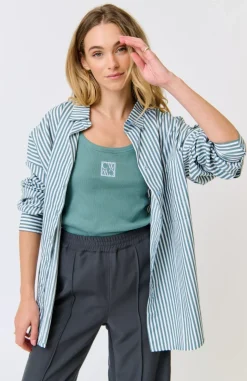Cartel & Willow Adalyn Shirt - Alpine Mist