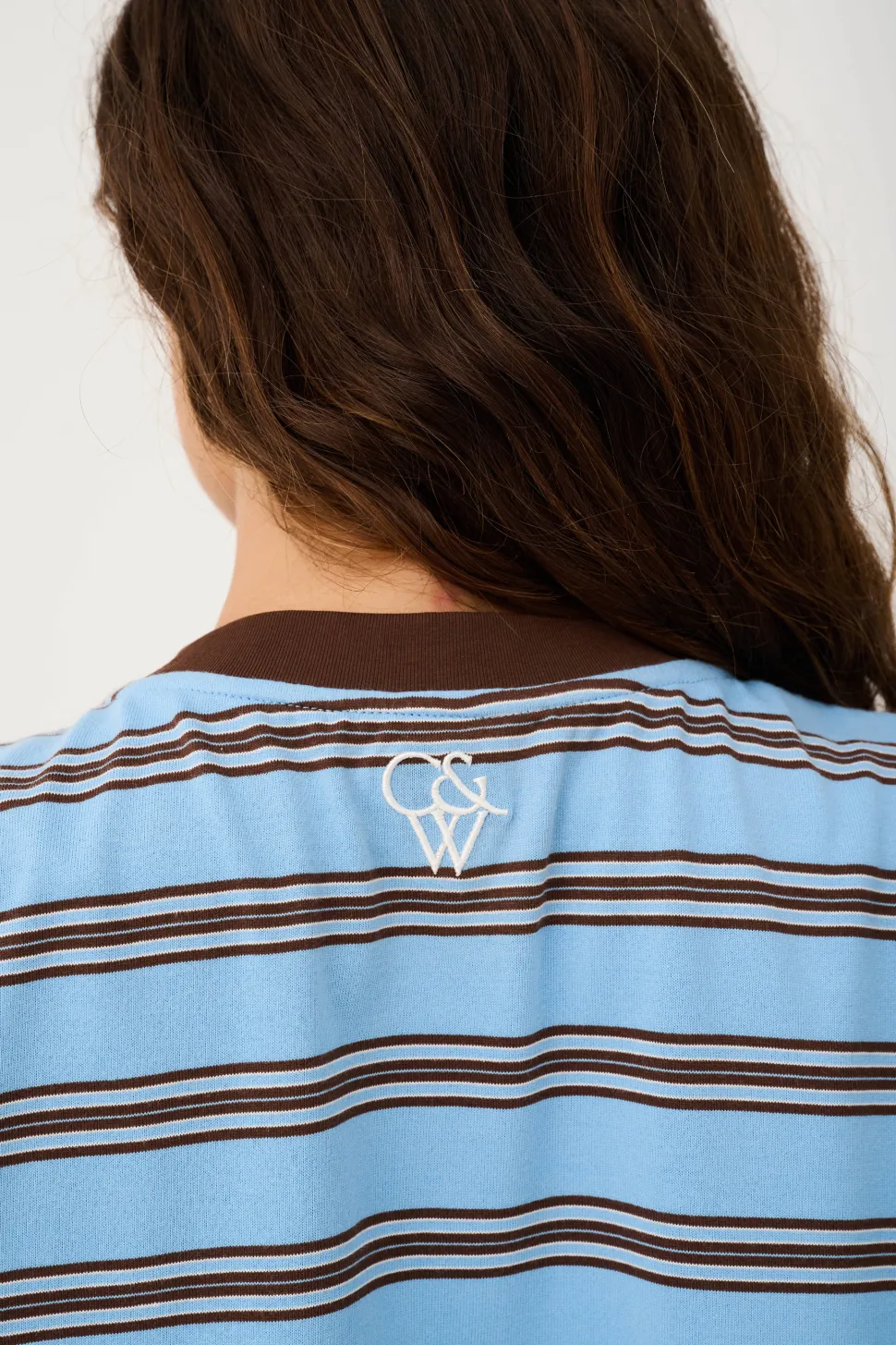 Cartel & Willow Harley Long Sleeve - Truffle/Ice Stripe