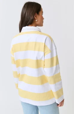 Cartel & Willow Lily Rugby Shirt - Banana Stripe