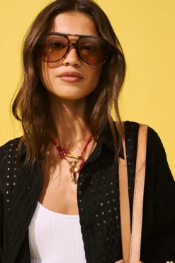 Cartel & Willow Stevie Kaftan - Black Weave