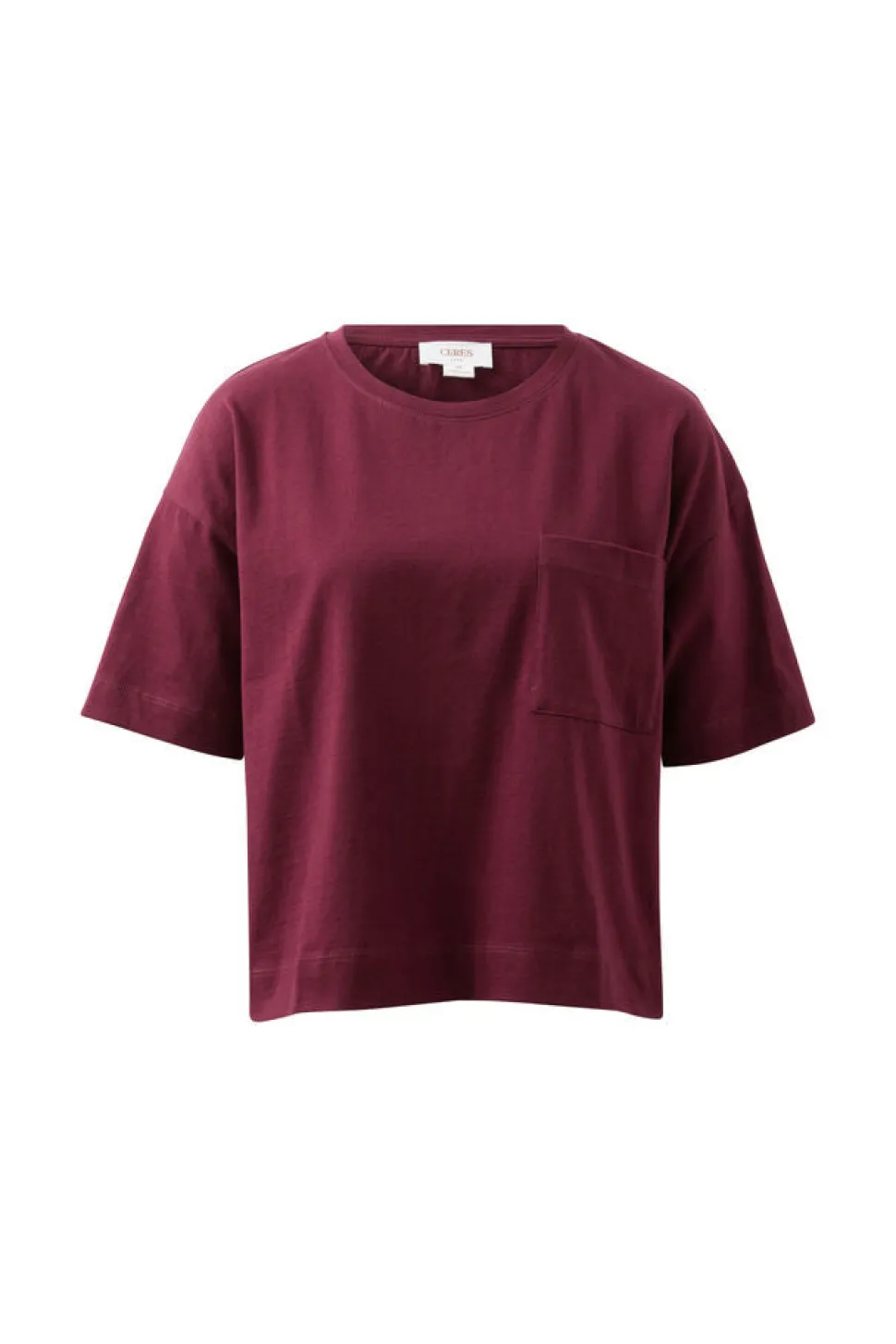 Ceres Boa Boxy Pocket Tee - Raisin