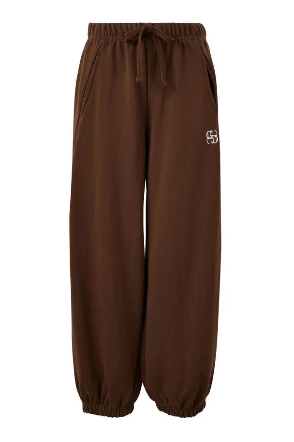 Ceres Life Bowie Barrell Leg Trackpant - Chocolate