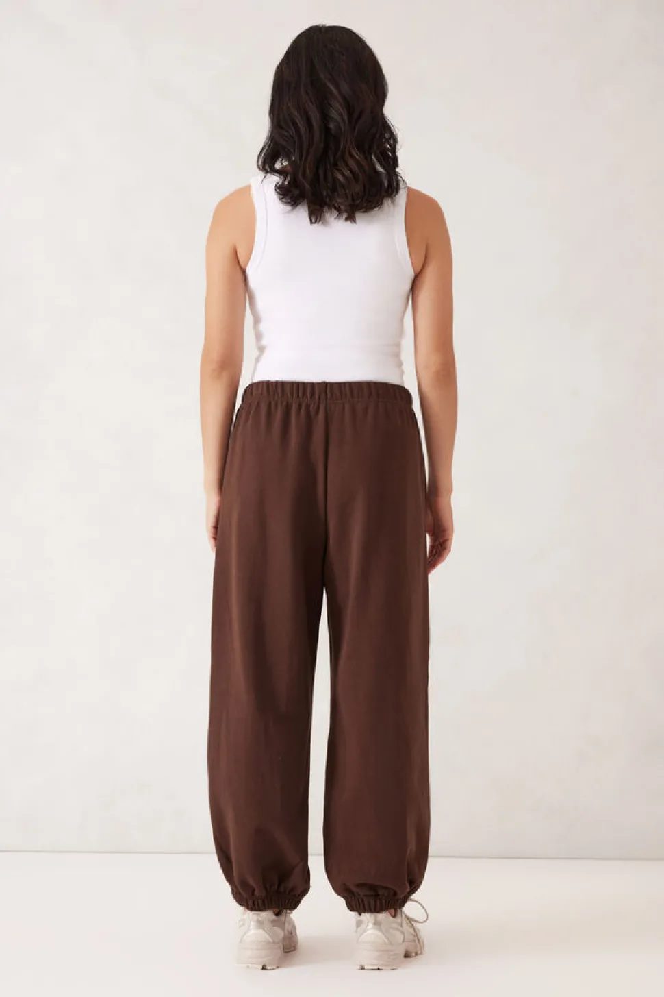 Ceres Life Bowie Barrell Leg Trackpant - Chocolate