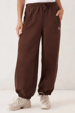 Ceres Life Bowie Barrell Leg Trackpant - Chocolate