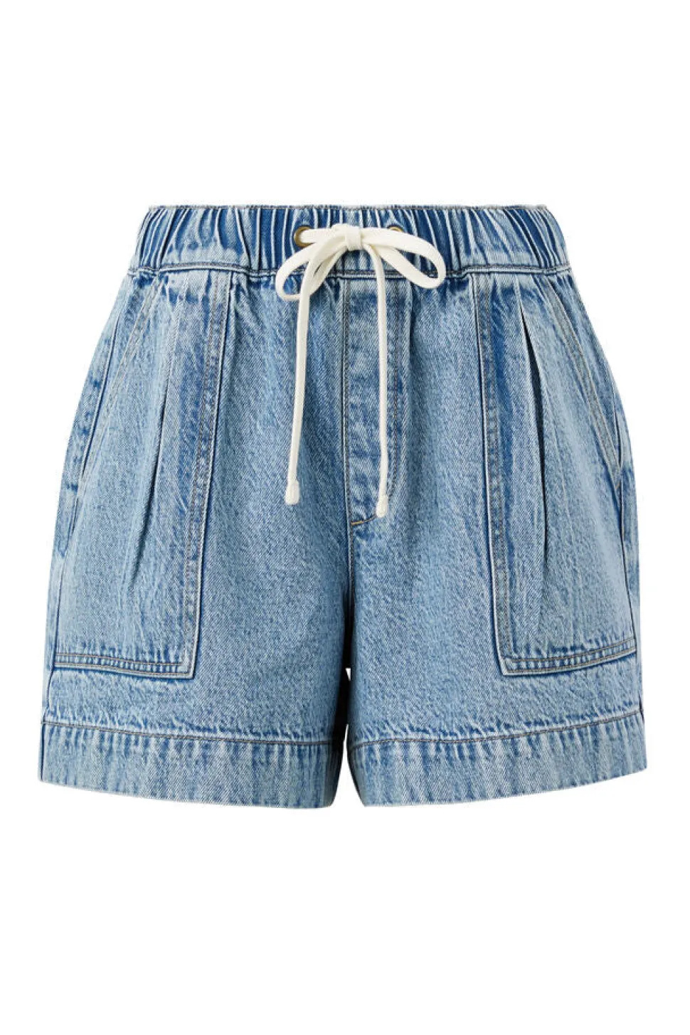 Ceres Life Darcy Relaxed Everyday Short - Washed Vintage Blue