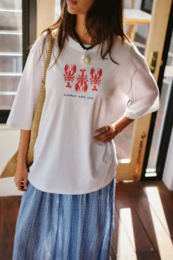 Ceres Life Liv Oversized Tee - Summer Lobsters