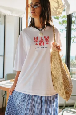 Ceres Life Liv Oversized Tee - Summer Lobsters