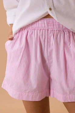 Ceres Life Mila Short - Hibiscus Pink Stripe