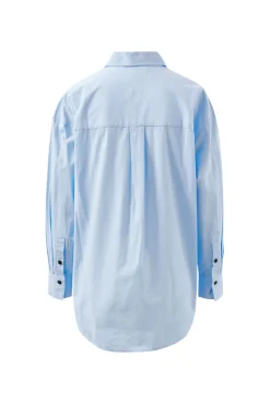 Ceres Life Peta Oversized Poplin Shirt - China Blue