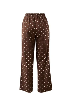 Ceres Life Resort Pant - Choc Polka Dot